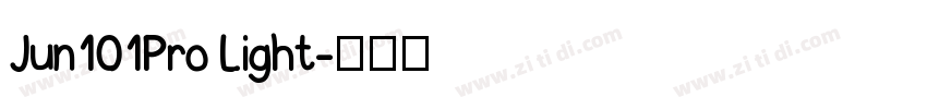 Jun101Pro Light字体转换